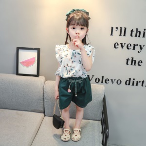 Ensemble top sans manches + short pour  fille