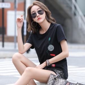 T-shirt à col rond  pour femme