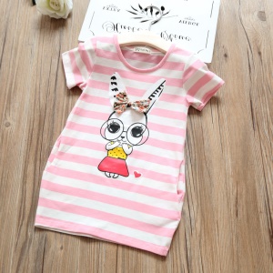 T-shirt manches courtes longue fille