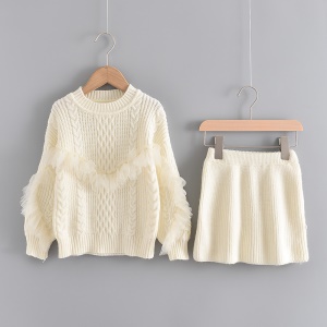 Ensemble pull fille + jupe