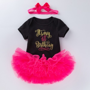 Ensemble  T-shirt + Jupe +Bandeau pour fille