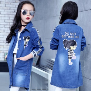 Top  long en jean pour filles