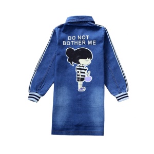 Top  long en jean pour filles