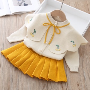 Ensemble pour enfant fille Top à manches longues + Jupe