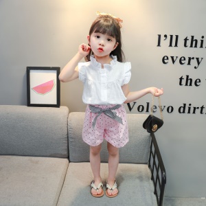 Ensemble top sans manches + short pour  fille