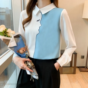 Chemise à manches longues pour femme