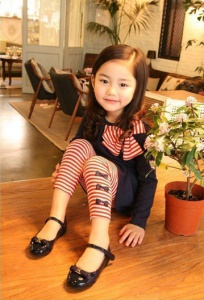 Ensemble T-shirt à longue manches+ pantalon moulant pour fille