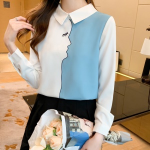 Chemise à manches longues pour femme