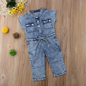 Combinaison en jean pour fille