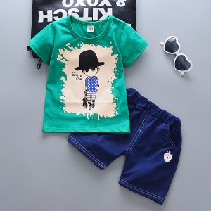Ensemble  t-shirt +short pour petits garçons