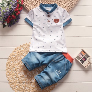 Ensemble  POLO à manches courtes + pantalon pour garçon