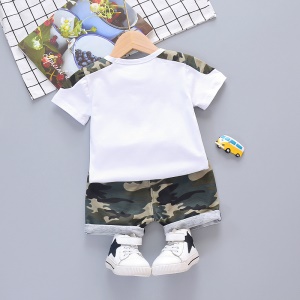 Ensemble T-shirt+ short pour petits garçons