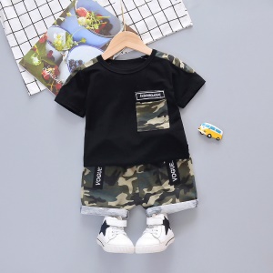 Ensemble T-shirt+ short pour petits garçons