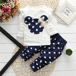 Top à manches longues + pantalon pour filles