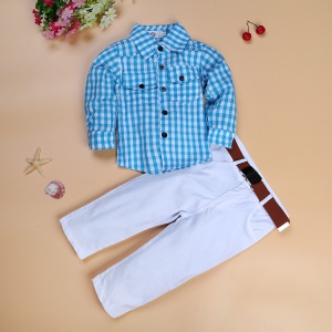 Ensemble chemise + pantalon + ceinture pour garçon