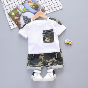 Ensemble T-shirt+ short pour petits garçons
