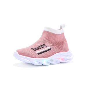 Chaussures montante à gaine pour enfants avec lumières LED