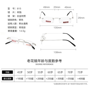 Lunettes de lecture ultra-légères sans monture