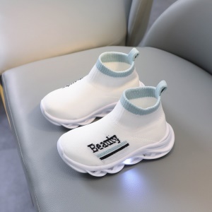 Chaussures montante à gaine pour enfants avec lumières LED