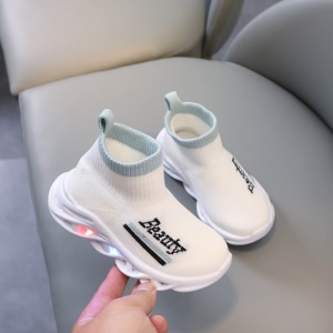 Chaussures montante à gaine pour enfants avec lumières LED