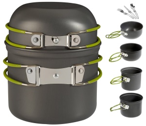 set couvert et cuisine camping