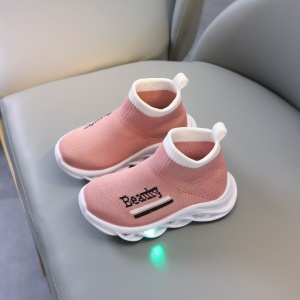 Chaussures montante à gaine pour enfants avec lumières LED