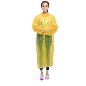 Manteau imperméable translucide