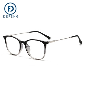 Monture de lunettes en métal hybride résistant à la lumière bleue