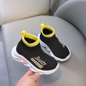 Chaussures montante à gaine pour enfants avec lumières LED