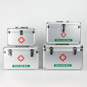 Boîte médicale de premiers secours en alliage d'aluminium