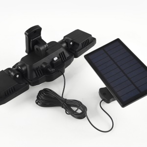Lampe solaire extérieure à induction humaine grand angle détecteur de mouvement
