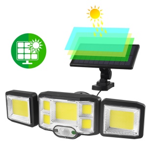 Lampe solaire extérieure à induction humaine grand angle détecteur de mouvement