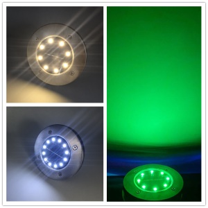 Lampe solaire extérieure pique sol jardin étanche en acier inoxydable