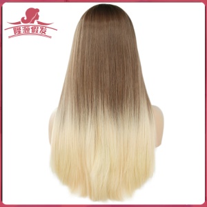 Perruque en fibre  synthétique cheveux longs