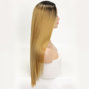 Perruque en fibre synthétique  lisse