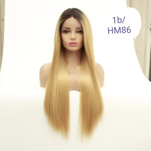 Perruque en fibre synthétique  lisse
