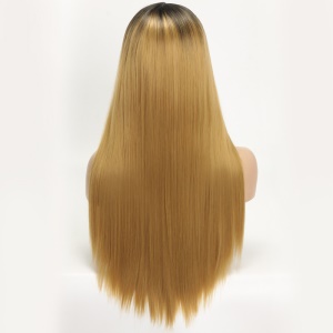 Perruque en fibre synthétique  lisse
