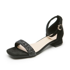 Sandale à talons mi courts et épais