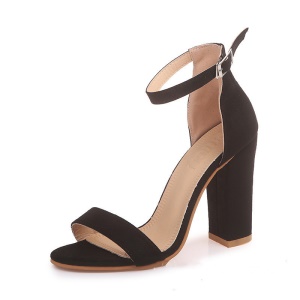 Sandales à talons carré