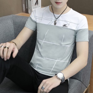 T-shirt manches courtes pour homme rayures