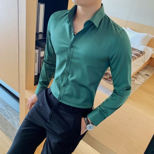 Chemise business homme à manches longues coupe slim