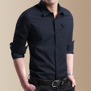 Chemise homme manches longues coupe slim