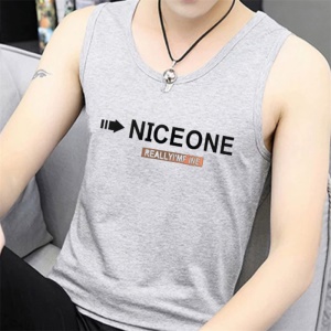 T-shirt homme sans manches et cou dégagé