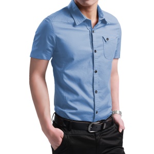 Chemise homme manches courtes coupe slim