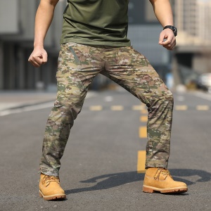 Pantalon décontracté cargo multi tache à séchage rapide Jogging-Armée-Randonnée