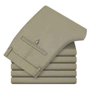 Hommes pantalons décontractés stretch business