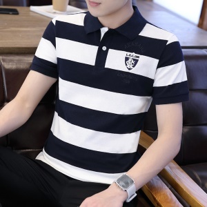 Polo manches courtes pour homme rayures