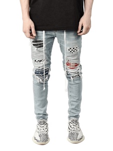 Jeans pour hommes style bad boy