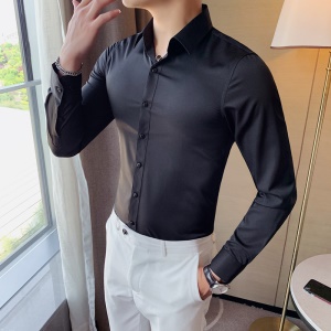 Chemise business homme à manches longues coupe slim