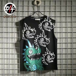 T-shirt sans manches motif dinosaure pour homme